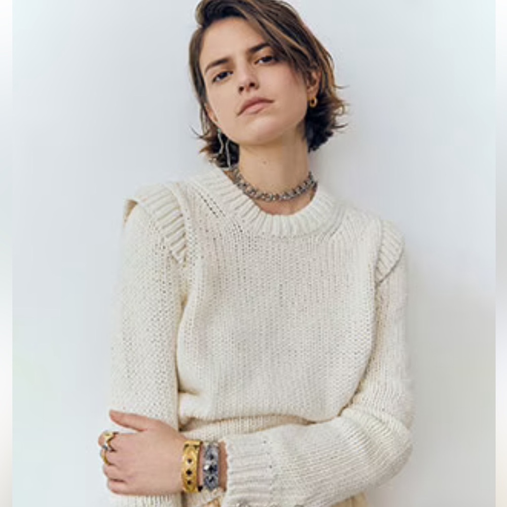 Ba&sh Cream Lady Pullover Sweater Size XS